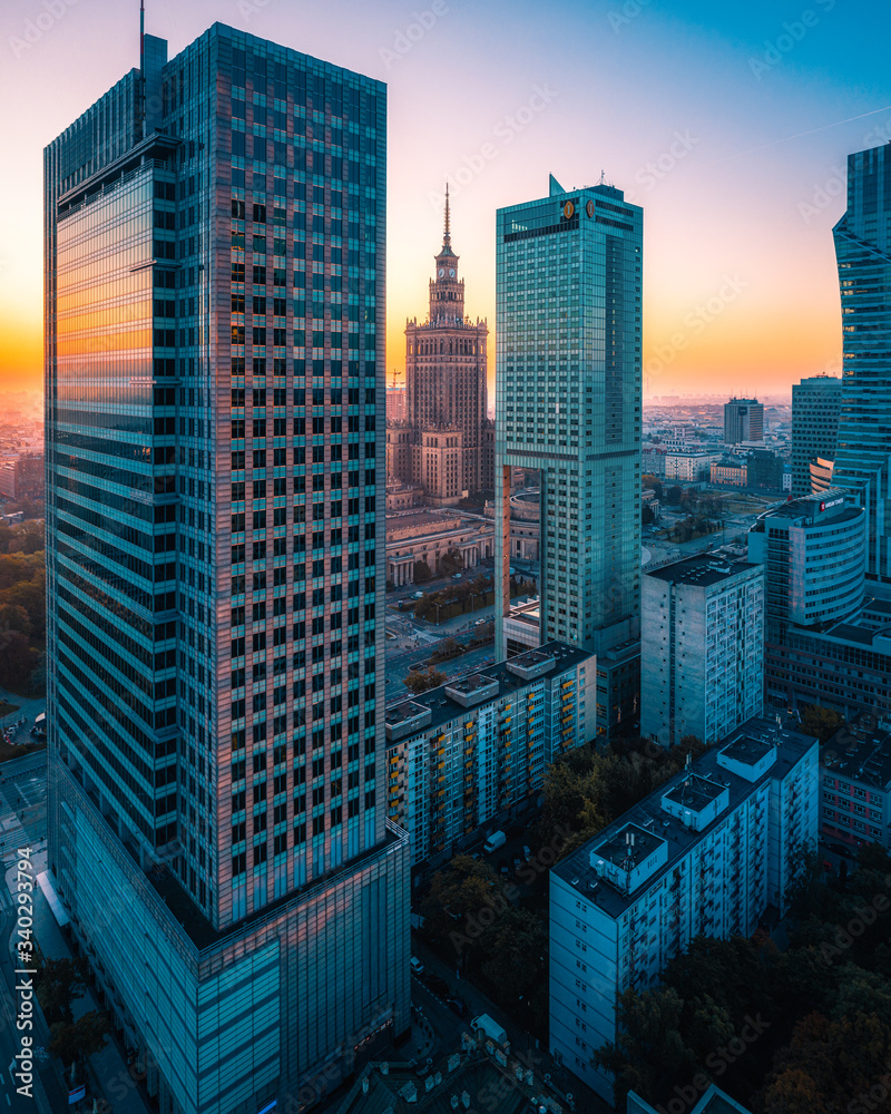 Warszawa z lotu ptaka