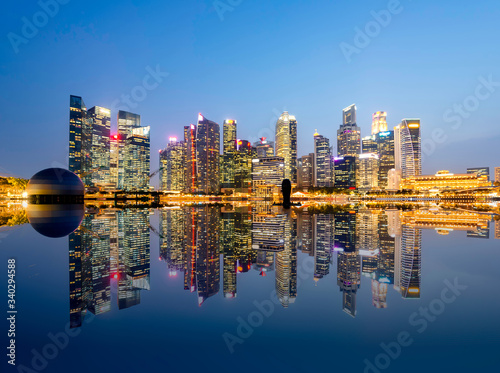 Downtown of Singapore city © anuchit2012