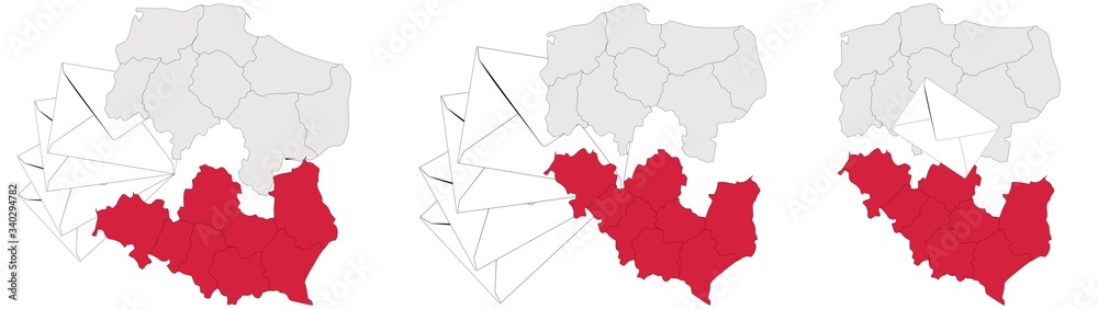 Obraz premium The country is strongly divided due to the government's decision on elections in the form of correspondence.