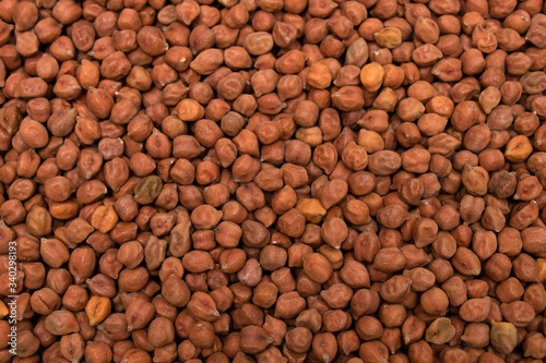 Group of black nutritious chickpeas or black chana