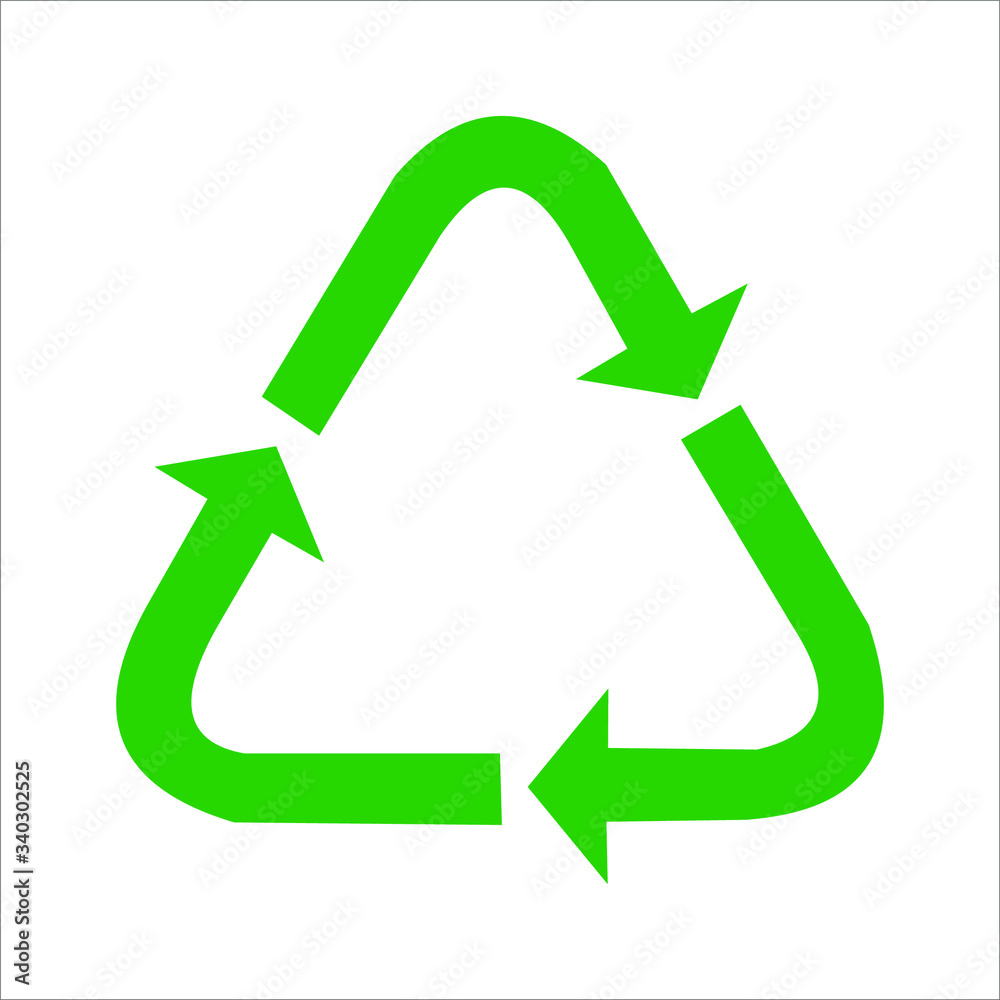 Green arrows recycle eco symbol vector illustration isolated on white background. Recycled sign. Cycle recycled icon. Recycled materials symbol. Recycled icon eps. Green arrows recycle eco symbol vector illustration isolated on white background. Recycled sign. Cycle recycled icon. Recycled materials symbol. Recycled icon eps.