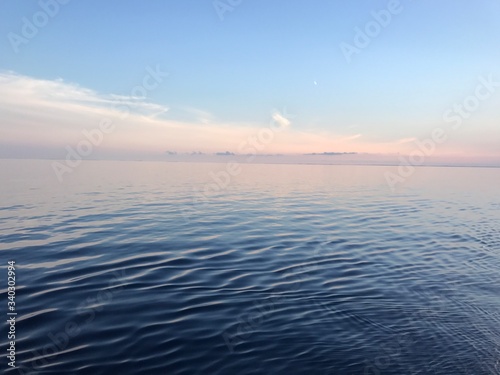 sunset over the sea