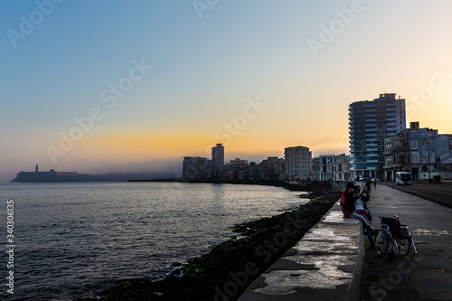 Scenic view of El Malecon, Havana, Cuba © Jean-Luc Assor