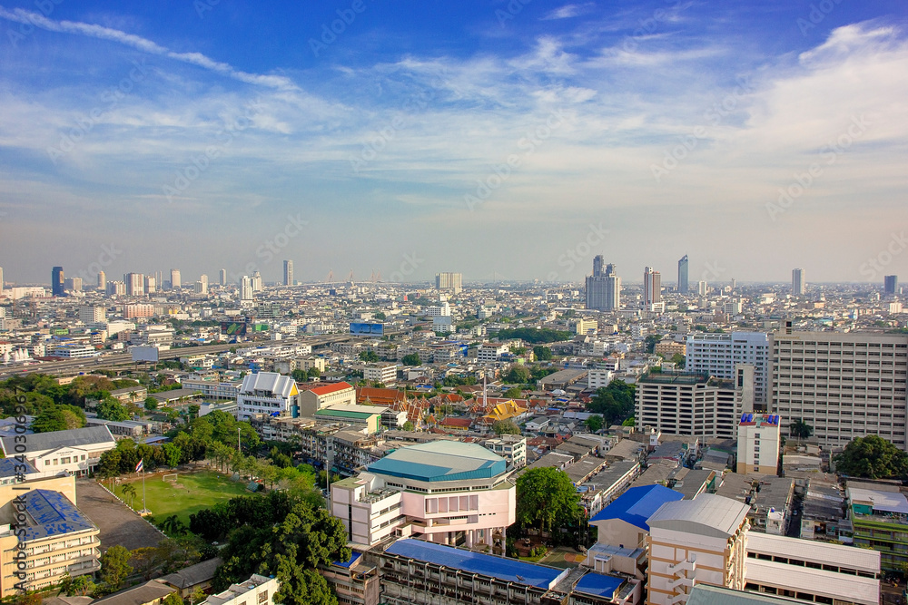 Beautiful scenery of the capital city of Thailand, bangkok Thailand