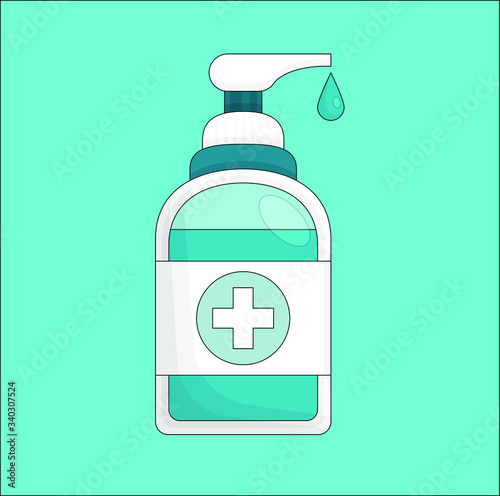 Bootle with sanitizer for your protection