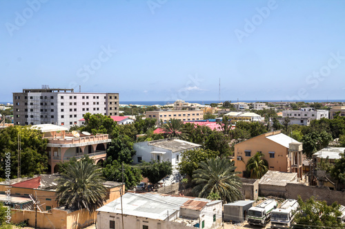 Fototapeta Naklejka Na Ścianę i Meble -  View of Mogadishu, Mogadishu is the capital city of Somalia	