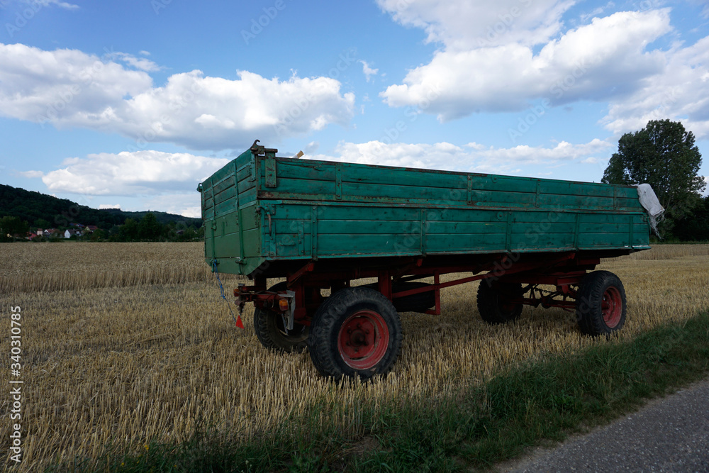Fototapeta premium combine harvester in field