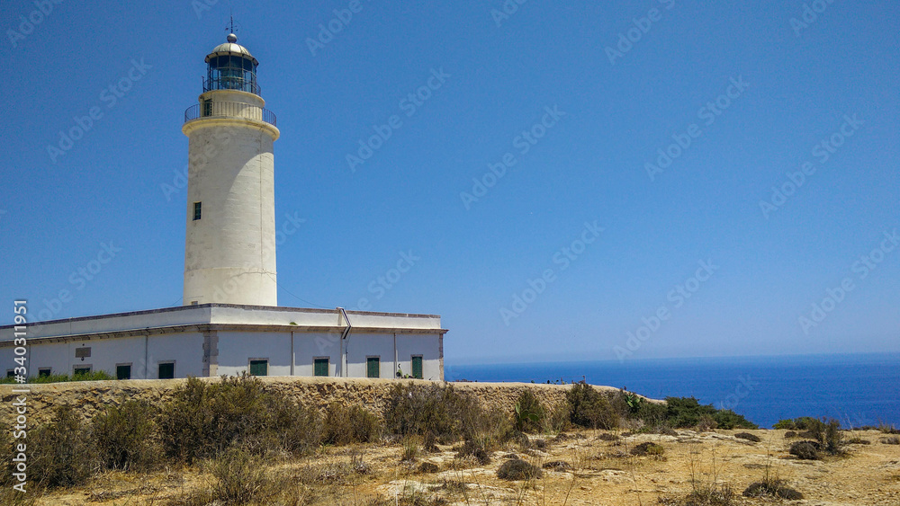Far de la Mola lighthouse in Formentera, Spain