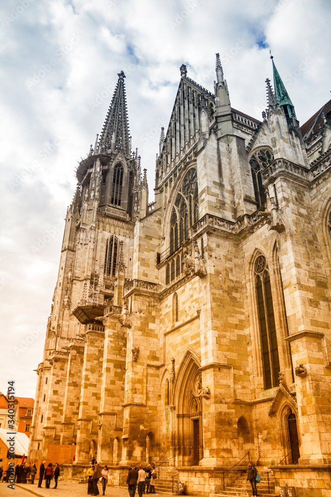 REGENSBURG,BAVARIA, Germany : Dom St. Peter, the Cathedral of Regensburg in Bavaria, Germany