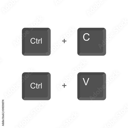 control button c and control button v. usually used to design on a computer