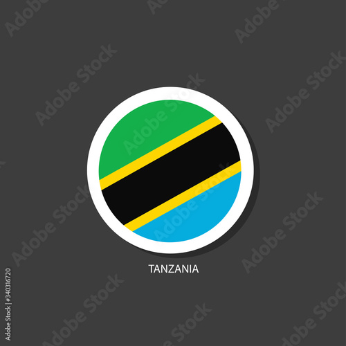 Tanzania flag Vector circle with flags. Free Download Tanzania flag Vector circle with flags. - GFXLoad