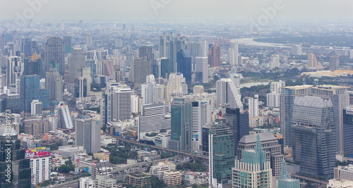 Bangkok widok z Baiyoke Sky Tower II.