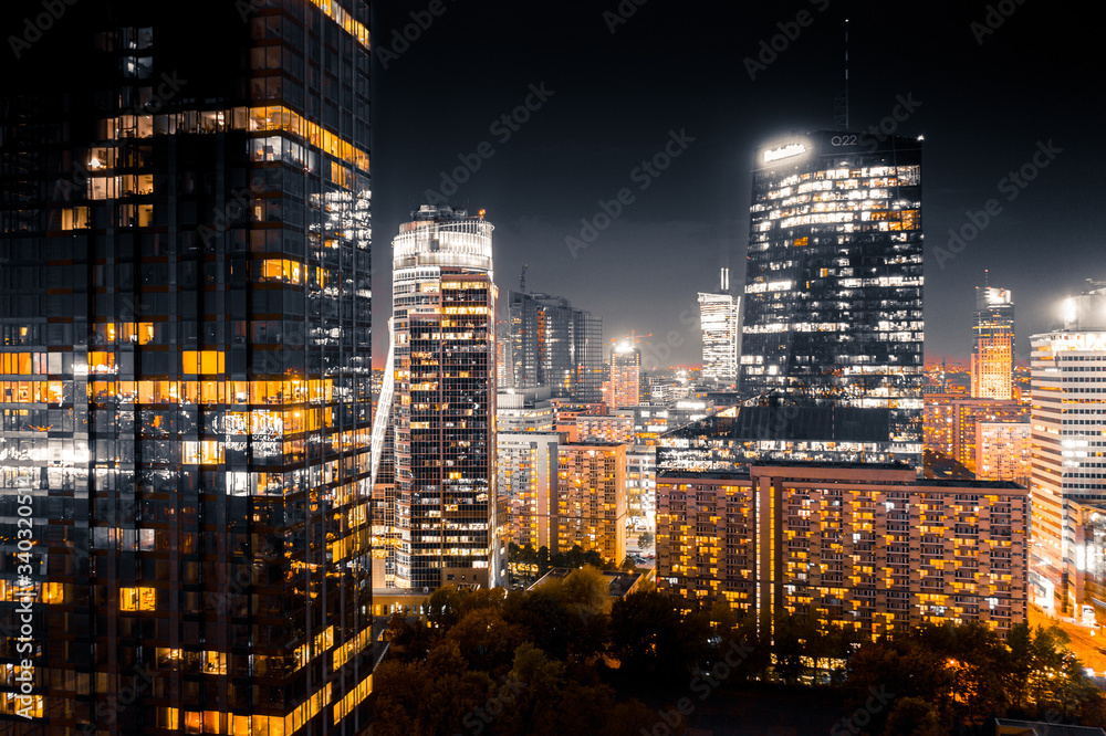 Warszawa z lotu ptaka