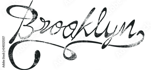 New york Brooklyn college graphic design vector art