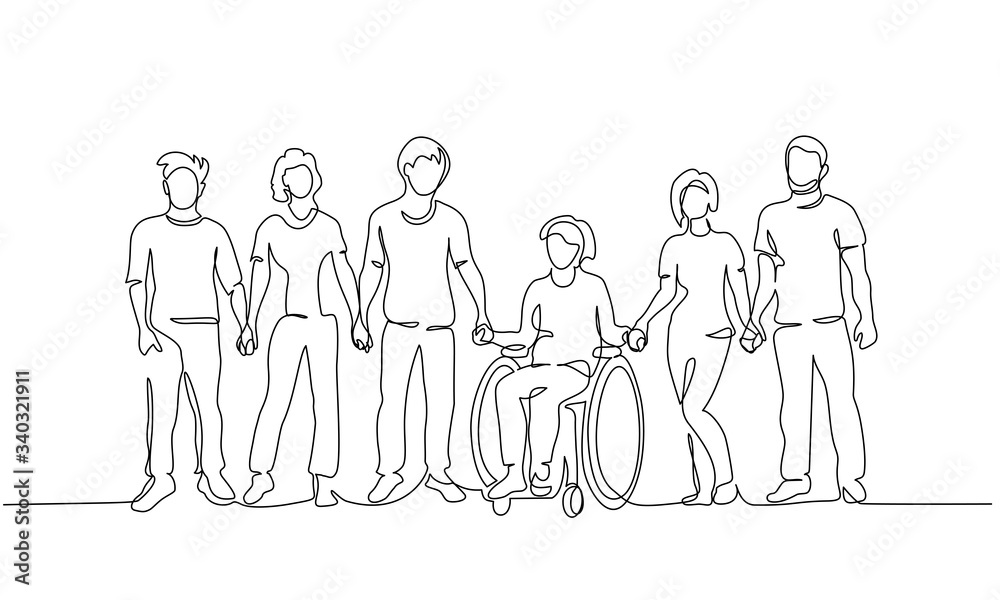 Group of people hold hands. Friends together Group of people hold hands. Friends together