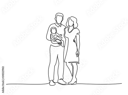 mom and dad holding their baby together full of warmth
