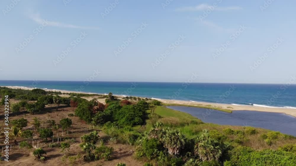 Alongside the beach in Komari Alongside the beach in Komari