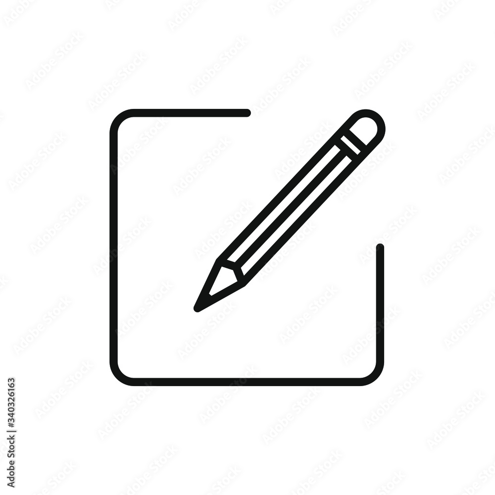 single icon of a editing file isolated on white background single icon of a editing file isolated on white background