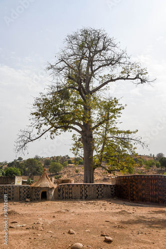 Village of Tiebele in rural Burkina Faso photo