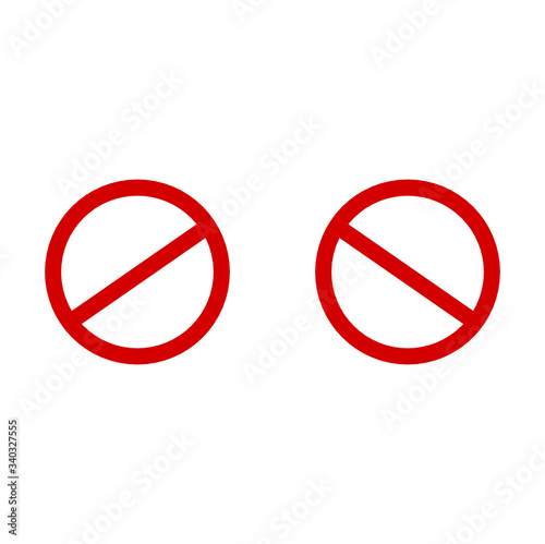 Free Download Traffic sign, Not Allowed Sign, isolated on white background. - GFXLoad