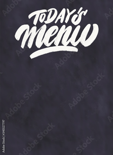 Fotografie, Obraz Today's menu. Chalkboard menu.