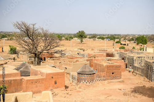 Village of Tiebele in rural Burkina Faso