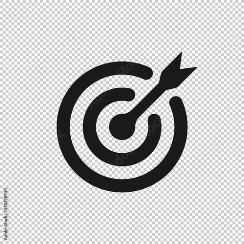 Target business icon concept. Vector illustration EPS 10