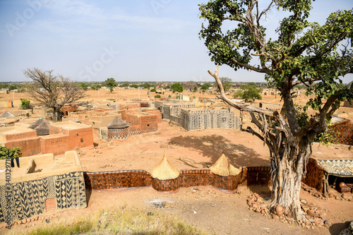 Village of Tiebele in rural Burkina Faso photo