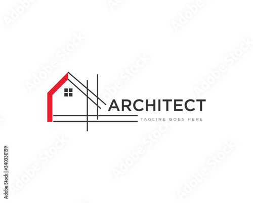 Architect Construction Logo Design Vector