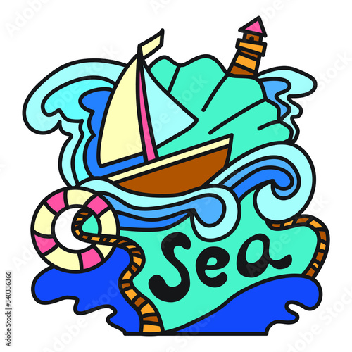  vector sea illustration fiat lie