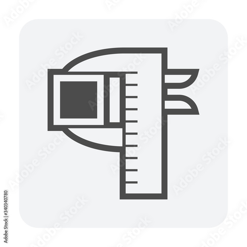 pipe dimension icon