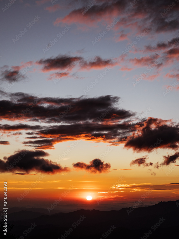 Sunset over San José del Pacifico