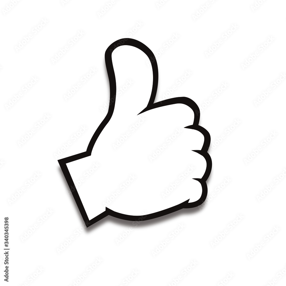 Thumbs up icon vector illustration[like mark]