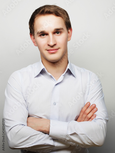 Handsome young business man close up © Raisa Kanareva