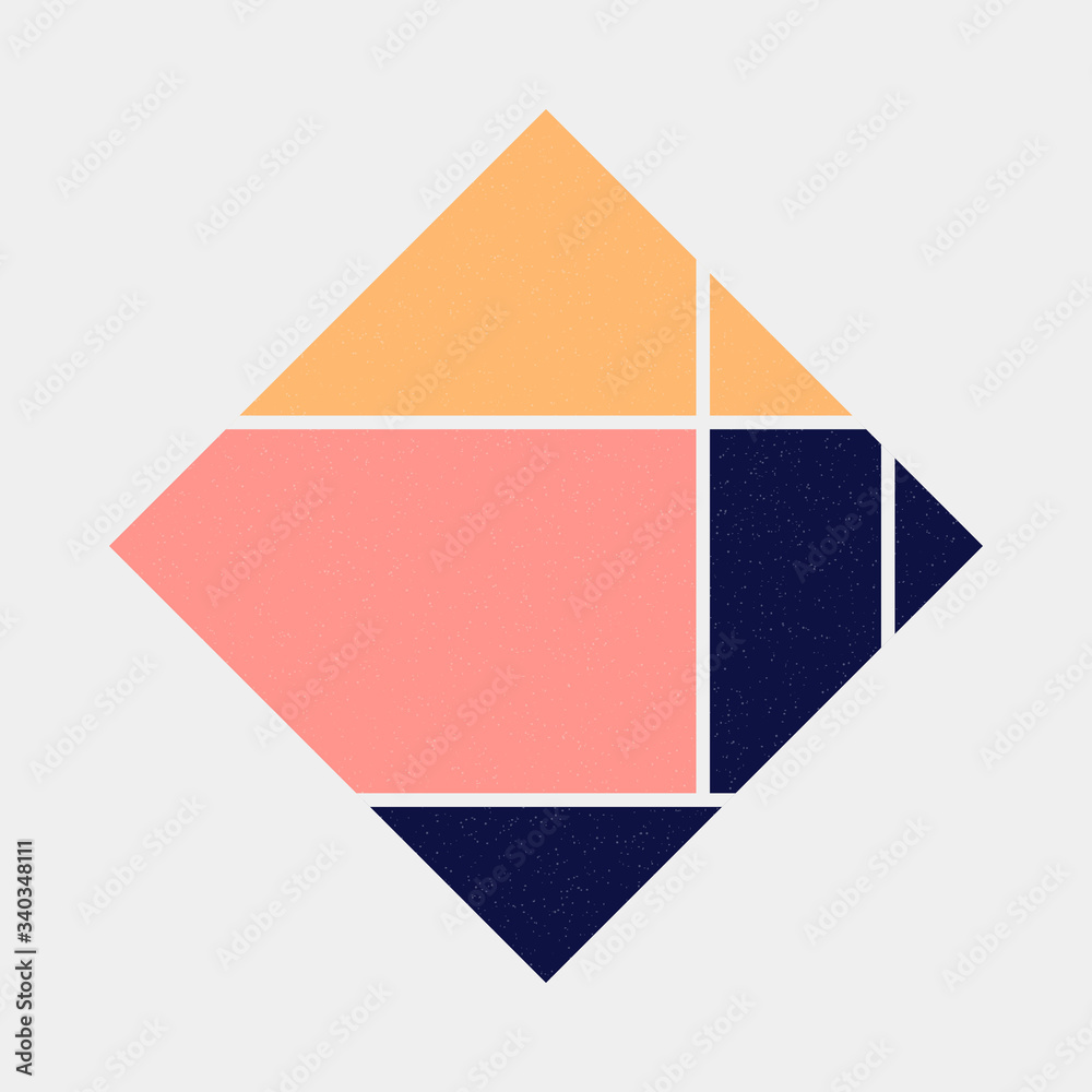 Mondrian style art colorful logo design illustration Mondrian style art colorful logo design illustration