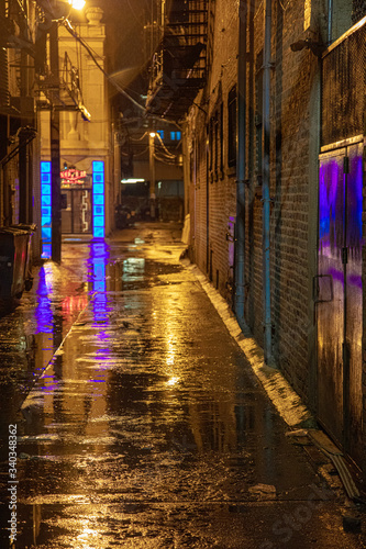 Alley in Chicago's Chinatown © Timothy