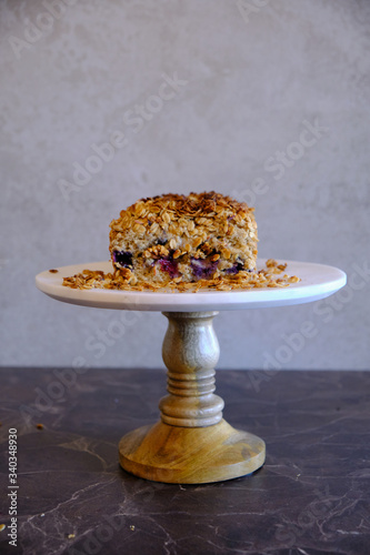 Gluten Free Blueberry Lemon Vegan Cake, homemade healthy cake