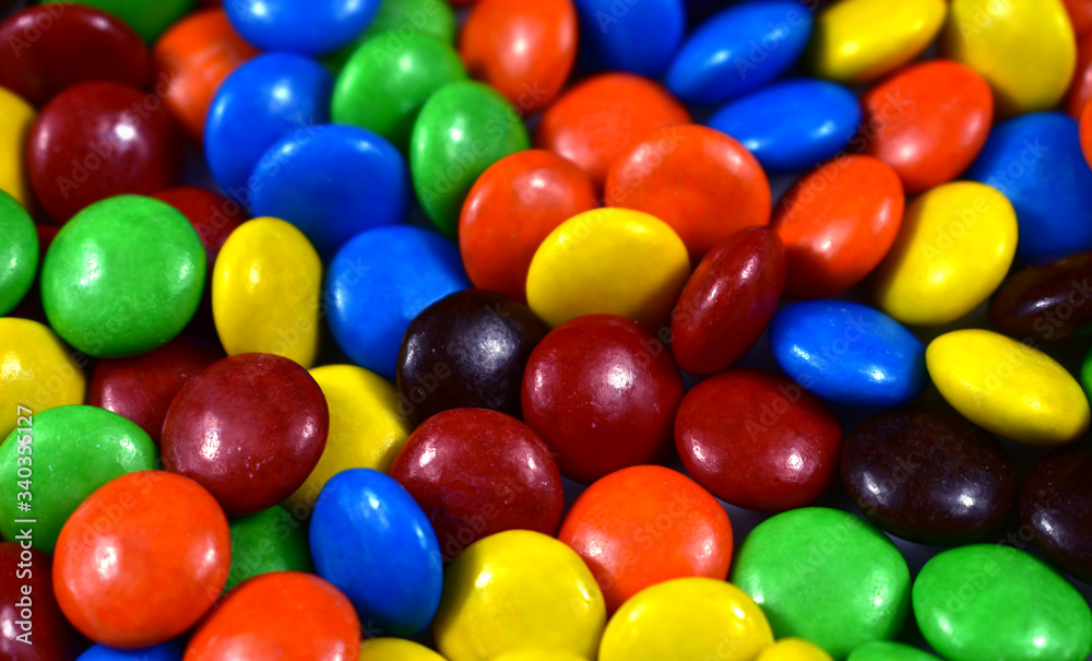 Chocolate coated colors sugar are very beautiful. Chocolate coated colors sugar are very beautiful.