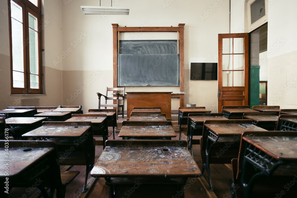 Empty classroom