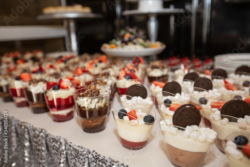 snacks on the festive table. wedding furshet