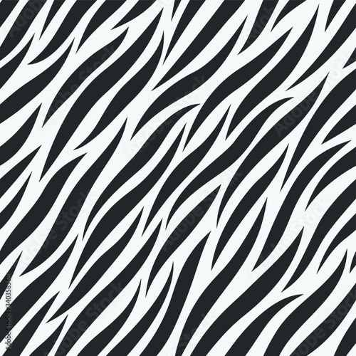 Zebra pattern animal print black and white
