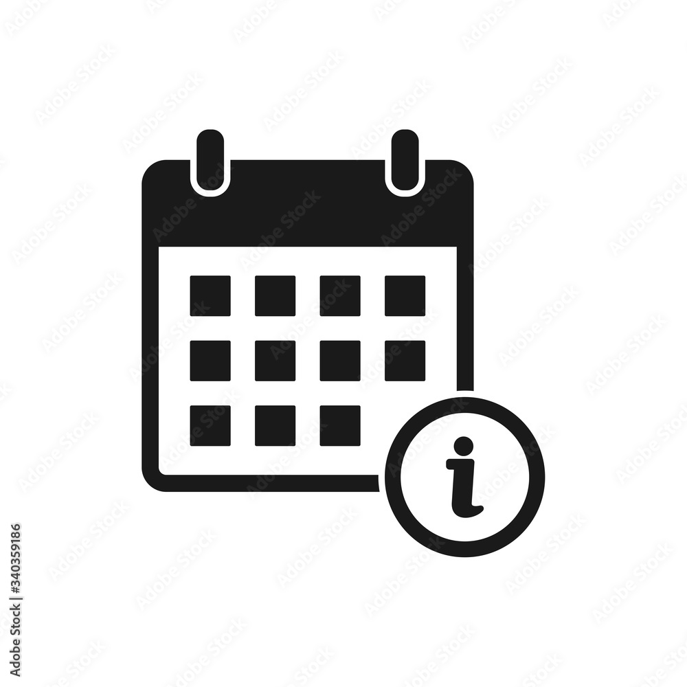 calendar icon in trendy flat design calendar icon in trendy flat design