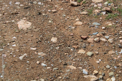 Dirt road with rocks