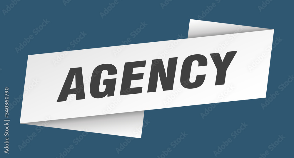 agency banner template. agency ribbon label sign agency banner template. agency ribbon label sign