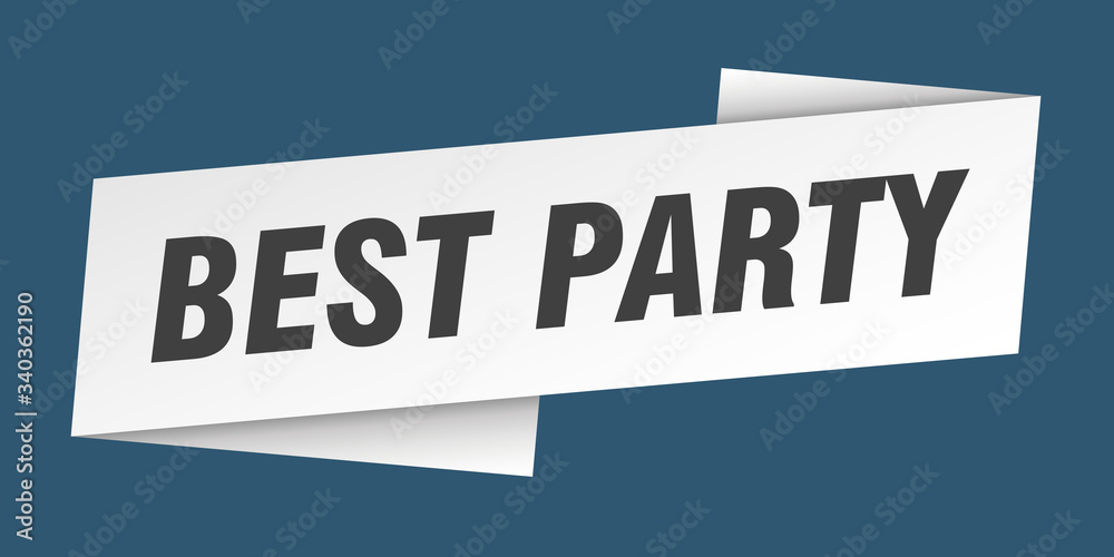 best party banner template. best party ribbon label sign