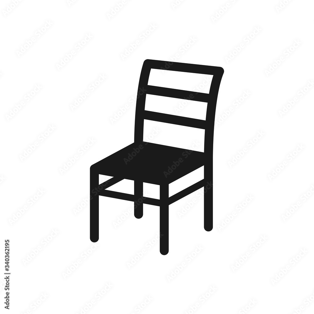 armchair vector icon in trendy flat design armchair vector icon in trendy flat design