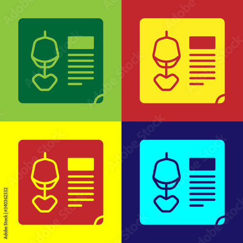 Pop art X-ray shots icon isolated on color background.  Vector Illustration