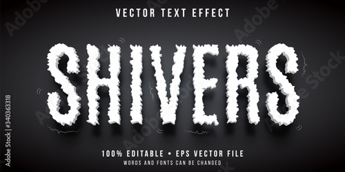 Editable text effect - shivering letters style