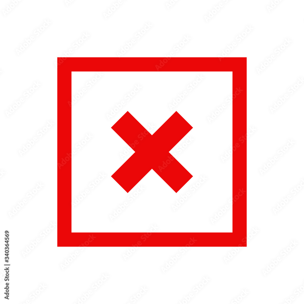 cross vector icon, false or wrong icon vector illustration cross vector icon, false or wrong icon vector illustration
