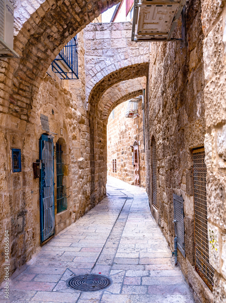 Fototapeta alley in Jaffa, Tel Aviv - Israel